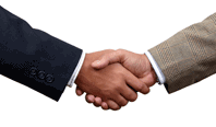 Handshake symbolizing a housing partnership